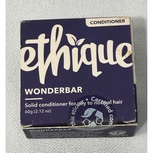 Ethique Wonderbar Solid Conditioner Bar For Normal To Oily Hair, Coconut Scent